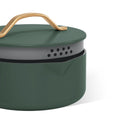 Beautiful 12pc Ceramic Non - Stick Cookware Set with Strainer Lids, White Icing by Drew Barrymore