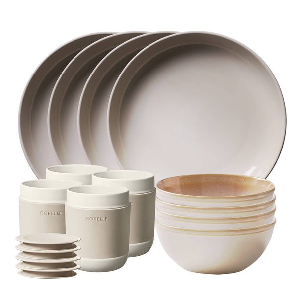 Corelle Stoneware 16 Pc. Dinnerware Set, Multicolor