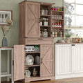 FUSOU 72'' Kitchen Storage Pantry Cabinet, Tall Storage Cabinet with 8 Door Shelves, 2 Cabinets and 1 Drawer, Freestanding Cupboard for Kitchen, Dining Room, Bathroom, Laundry