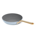 Beautiful 12pc Ceramic Non - Stick Cookware Set with Strainer Lids, White Icing by Drew Barrymore
