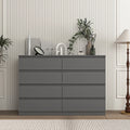 Kadyn Modern 6 Drawer Dresser Wood Cabinet, Dresser for Bedroom, Kitchen Storage Cabinet with Drawers, Chest of Drawers(Black)