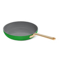 Beautiful 12pc Ceramic Non - Stick Cookware Set with Strainer Lids, White Icing by Drew Barrymore