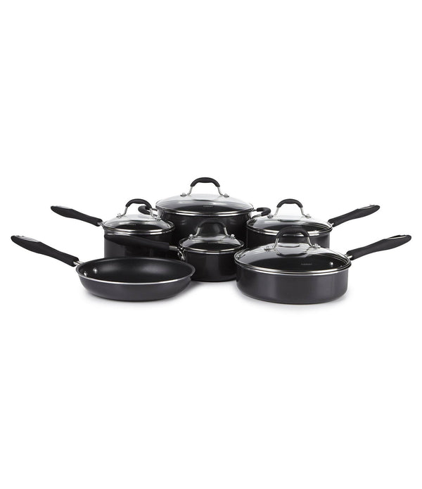 Cuisinart Advantage Nonstick 11-Piece Cookware Set, Black