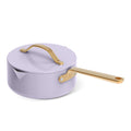Beautiful 12pc Ceramic Non - Stick Cookware Set with Strainer Lids, White Icing by Drew Barrymore