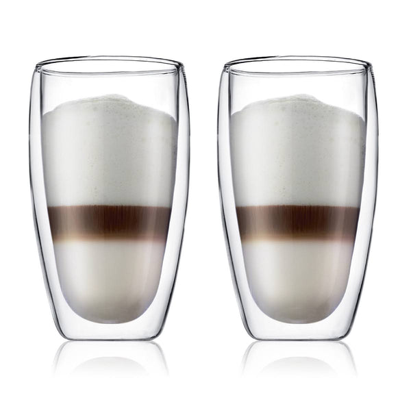 Bodum 2pc Pavina Double Wall 15oz Drinking Glasses
