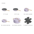 Beautiful 12pc Ceramic Non - Stick Cookware Set with Strainer Lids, White Icing by Drew Barrymore
