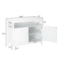 Ktaxon Kitchen Storage Sideboard Dining Buffet Server Cabinet Cupboard, Free Standing Storage Chest Cabinets and Shelf, White