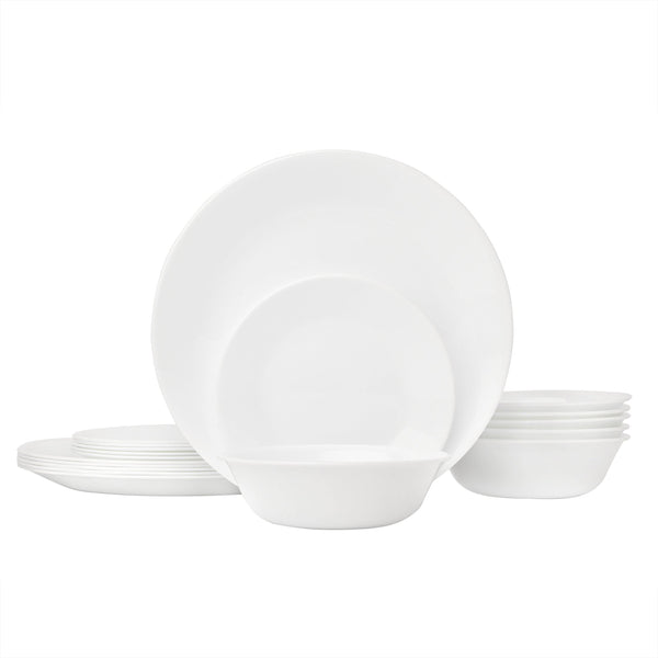 Corelle Winter Frost White Dinnerware Set (18-Piece, Service for 6)