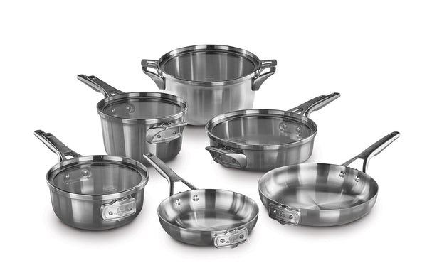 Calphalon Premier 10-pc. Space-Saving Stainless Steel Cookware Set