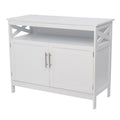 Ktaxon Kitchen Storage Sideboard Dining Buffet Server Cabinet Cupboard, Free Standing Storage Chest Cabinets and Shelf, White