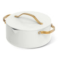 Beautiful 12pc Ceramic Non - Stick Cookware Set with Strainer Lids, White Icing by Drew Barrymore