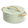 Beautiful 12pc Ceramic Non - Stick Cookware Set with Strainer Lids, White Icing by Drew Barrymore
