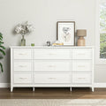 Kadyn Modern 6 Drawer Dresser Wood Cabinet, Dresser for Bedroom, Kitchen Storage Cabinet with Drawers, Chest of Drawers(Black)