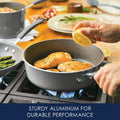 Rachael Ray 12 - Piece Cucina Nonstick Pots and Pans Set, Cookware, Set Cranberry