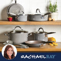 Rachael Ray 12 - Piece Cucina Nonstick Pots and Pans Set, Cookware, Set Cranberry