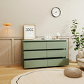 Kadyn Modern 6 Drawer Dresser Wood Cabinet, Dresser for Bedroom, Kitchen Storage Cabinet with Drawers, Chest of Drawers(Black)