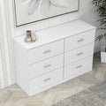 Kadyn Modern 6 Drawer Dresser Wood Cabinet, Dresser for Bedroom, Kitchen Storage Cabinet with Drawers, Chest of Drawers(Black)