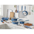 The Pioneer Woman Sutton 34 - Piece Ceramic Nonstick Cookware and Bakeware Set, Blue