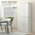 Spaco 17 - Tier Kitchen Small Pantry Cabinet with 2 Doors and 6 Adjustable Shelves, Cabinet Pantry, Freestanding 5 - Tier Shelving Pantries for Kitchen Storage, Gray