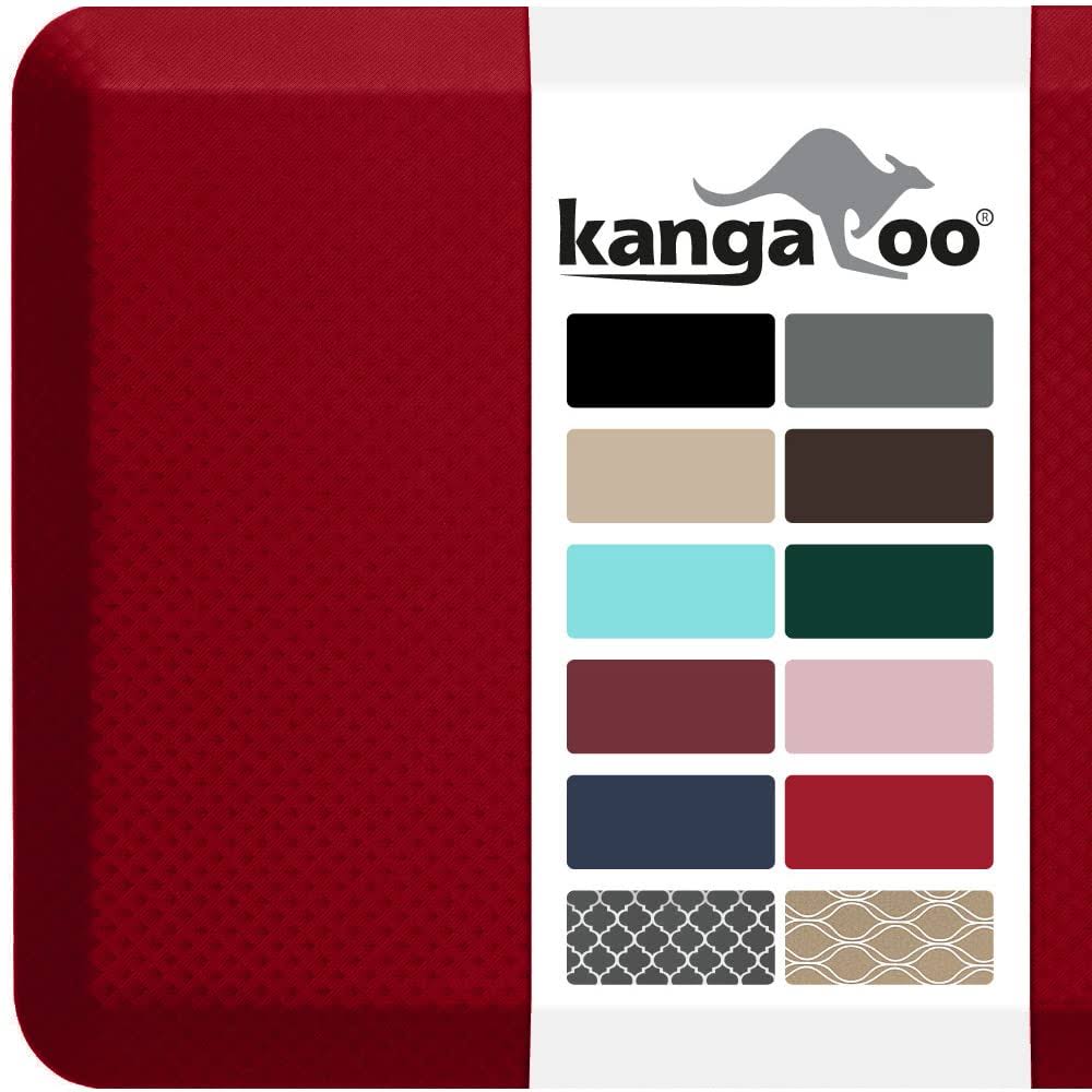 Kangaroo Brands Original 3/4" Anti-Fatigue Comfort Standing Mat Kitchen Rug, Phthalate Free, Non-Toxic, Waterproof, Ergonomical