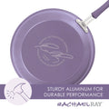Rachael Ray 12 - Piece Cucina Nonstick Pots and Pans Set, Cookware, Set Cranberry