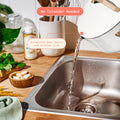 Beautiful 12pc Ceramic Non - Stick Cookware Set with Strainer Lids, White Icing by Drew Barrymore