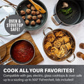 20-Piece Aluminum Ultra-Durable Non-Stick Diamond Infused Cookware and Bakeware Set