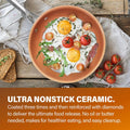 20-Piece Aluminum Ti-Ceramic Nonstick Cookware and Bakeware Set in Graphite