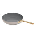 Beautiful 12pc Ceramic Non - Stick Cookware Set with Strainer Lids, White Icing by Drew Barrymore