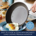 Rachael Ray 12 - Piece Cucina Nonstick Pots and Pans Set, Cookware, Set Cranberry