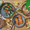 Beautiful 12pc Ceramic Non - Stick Cookware Set with Strainer Lids, White Icing by Drew Barrymore