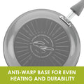 Rachael Ray 12 - Piece Get Cooking Nonstick Pots and Pans Set/Cookware Set, Gray