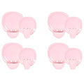 Stoneware Square 16pc Dinnerware Set, Matte Rosé