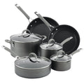 Circulon Elementum Hard - Anodized Nonstick Cookware Set, 10 - Piece, Gray