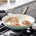 Reserve 10-Piece Hard Anodized Aluminum Ceramic Nonstick Cookware Pots and Pans Set in Julep