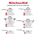 10-Piece Stainless Steel Induction Cookware Set