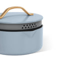 Beautiful 12pc Ceramic Non - Stick Cookware Set with Strainer Lids, White Icing by Drew Barrymore
