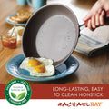 Rachael Ray 12 - Piece Cucina Nonstick Pots and Pans Set, Cookware, Set Cranberry