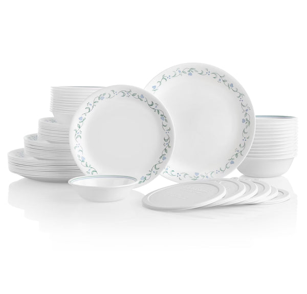 Corelle Country Cottage 66 - Piece Glass Dinnerware Set (Service for 12)