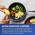Classic Blue 20-Piece Aluminum Ultra-Durable Non-Stick Diamond Infused Cookware and Bakeware Set