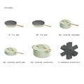 Beautiful 12pc Ceramic Non - Stick Cookware Set with Strainer Lids, White Icing by Drew Barrymore