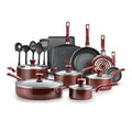 T - Fal Easy Care, 20 Piece Non - Stick Pots and Pans Cookware Set, Grey
