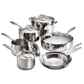 Gourmet Tri - Ply Clad 12 - Piece Stainless Steel Cookware Set