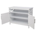 Ktaxon Kitchen Storage Sideboard Dining Buffet Server Cabinet Cupboard, Free Standing Storage Chest Cabinets and Shelf, White