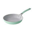 The Pioneer Woman 17 - Piece Ceramic Cookware Set with Strainer Lids and Cookie Sheet with Rack, Blue