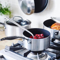 Venice Pro Noir Tri - Ply Stainless Steel Healthy Ceramic Nonstick 13 Piece Cookware Pots and Pans Set