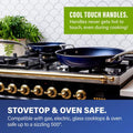 Classic Blue 20 - Piece Aluminum Ultra - Durable Non - Stick Diamond Infused Cookware and Bakeware Set