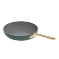 Beautiful 12pc Ceramic Non - Stick Cookware Set with Strainer Lids, White Icing by Drew Barrymore