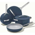 Caraway Nonstick Ceramic Cookware Set (12 Piece) Pots Pans Lids and Kitchen Storage - Non Toxic PTFE & PFOA Free - Oven Safe & Compatible with All - MadeInUSA