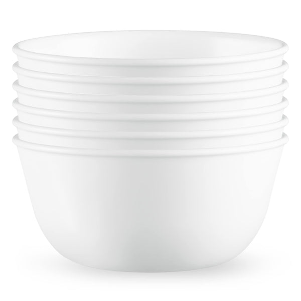 Corelle Vitrelle 28-oz SoupCereal Bowls Set of 6, Chip & Crack Resistant Dinnerware Bowls for Soup, Ramen, Cereal and More, Trip